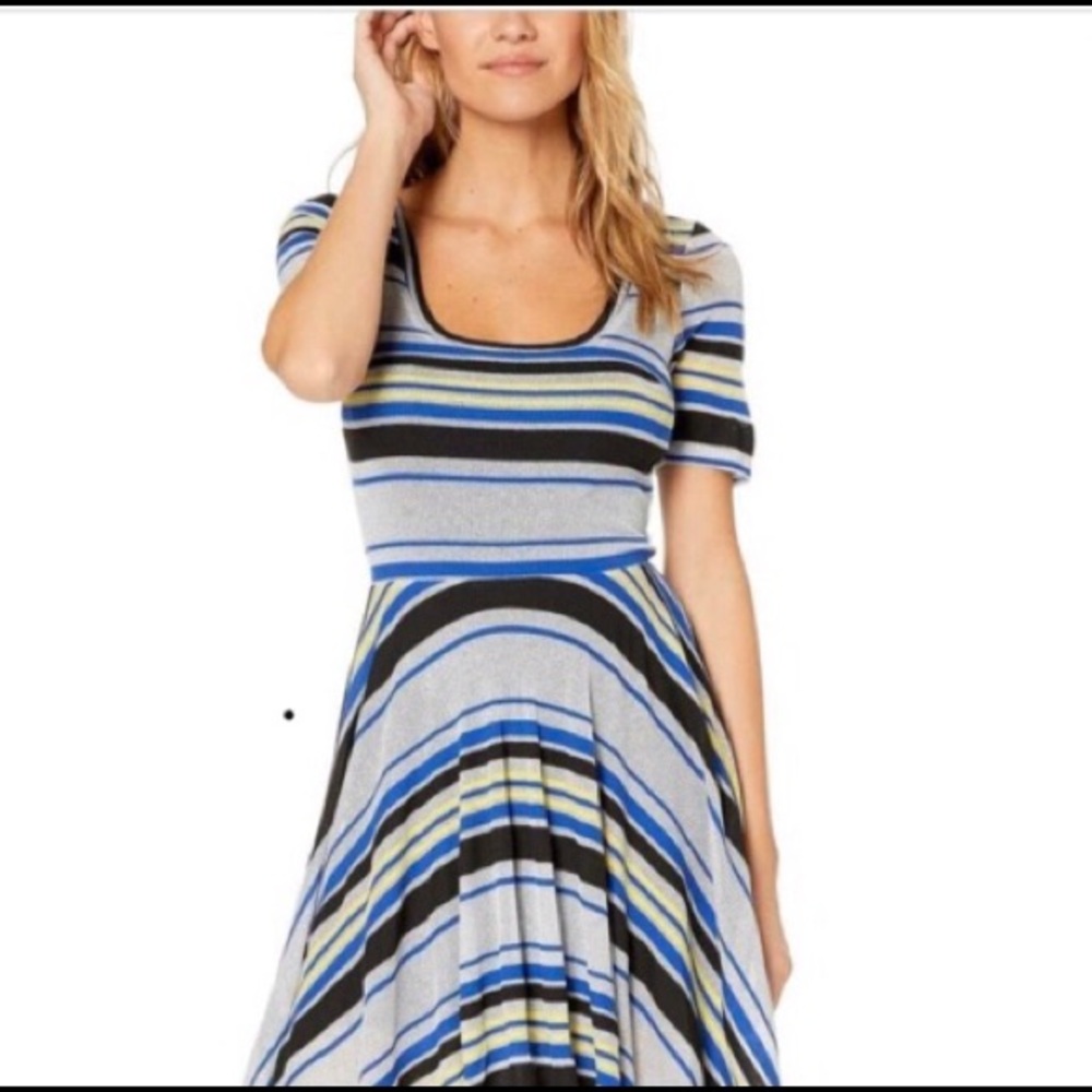 NWT Bebe Women's Braelyn Fit & Flare Dress